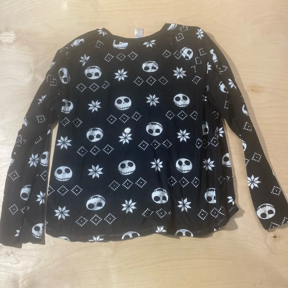 Nightmare Before Christmas Long Sleeve Sleepware Top 2X (GA) - Picture 13 of 14